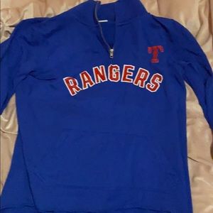 COPY - PINK Texas Rangers quarter zip